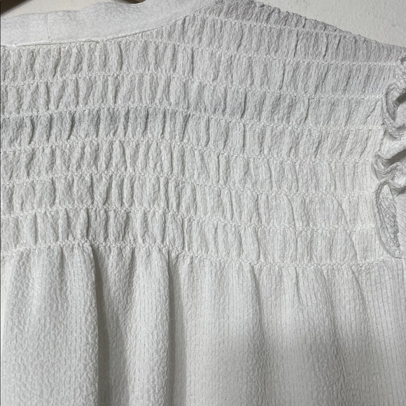 Max Studio White Tie-Neck Blouse - Picture 7 of 7